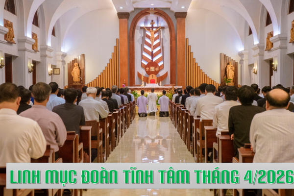 Linh mục đoàn Giáo phận Thái Bình tĩnh tâm tháng 4/2026