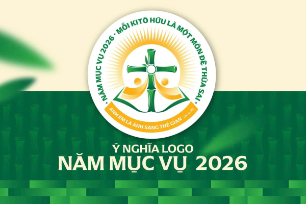 Logo năm Mục vụ 2026: Mỗi Kitô hữu là một môn đệ thừa sai: “Anh em là ánh sáng thế gian” (Mt 5,14)