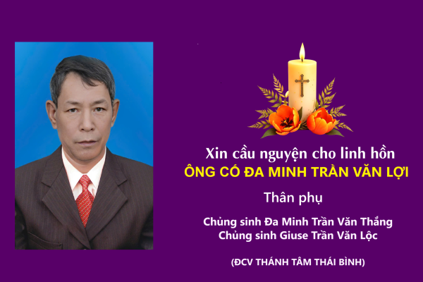 Cáo phó: Ông Cố Đa Minh Trần Văn Lợi