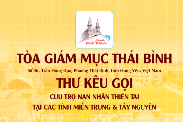 Thư kêu gọi cứu trợ các vùng bị lũ lụt