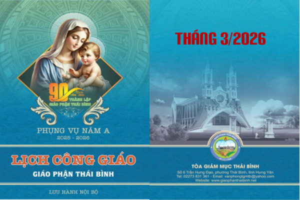 Lịch Công Giáo - Giáo phận Thái Bình. Tháng 3/2026